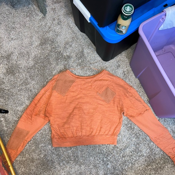 Free People 5 star sweet cinnamon tee Size XS OVERSIZED can fit medium - Picture 5 of 10